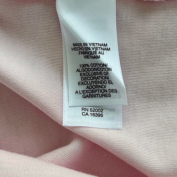 🌼 Liz Claiborne Stretch Cotton Tee in Pink, L NWT - Picture 6 of 8